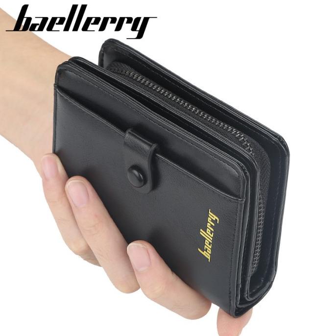 New Dompet Pendek Tebal Lipat Kulit Pria New Baellerry Wallet D9153 Original