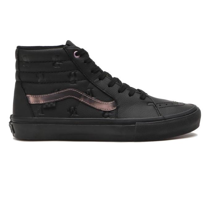 Vans x Drink Sexy Sk8 Hi Skate Pro Leather Black ORIGINAL RESMI