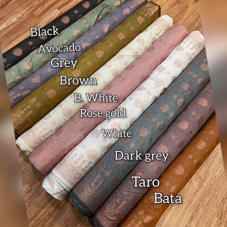 ✫ ( COD) Kain songket / Bakal songket /Bahan songket 3D/ Songket Tenun /Songket Palembang / songket 