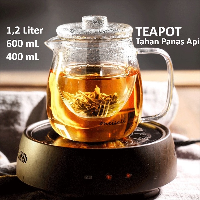Terbaru TjI [Tahan Api] Pitcher Teko Teh Kaca Gelas Tahan Panas Api Langsung Teapot Japanese Style T