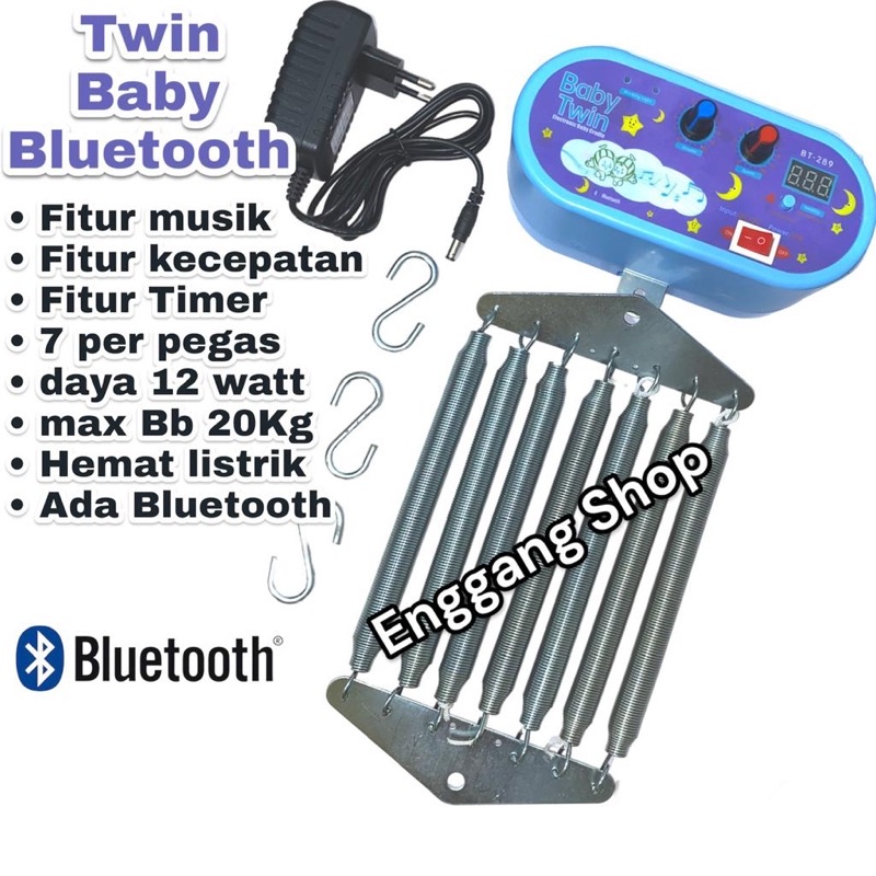 Ada bluetooth - Ayunan bayi otomatis 7 per ada musik dan timer