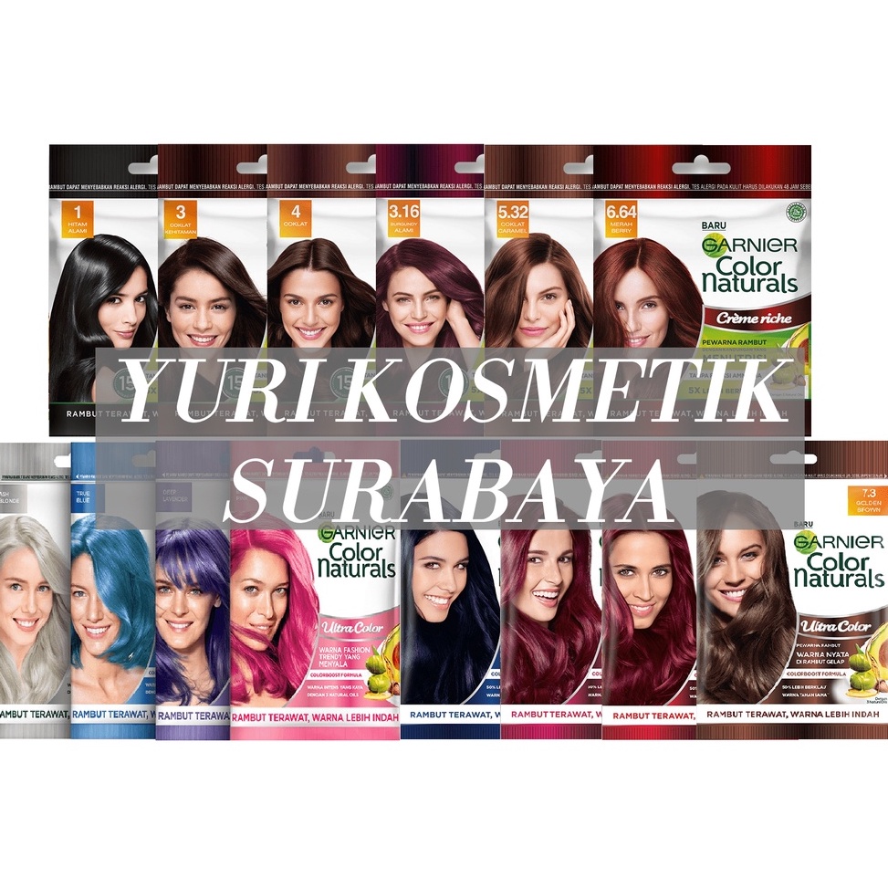 Masih fresh ☘️Yuri Kosmetik☘️ Garnier Color Natural Sachet Semir NEW COLOR READY  / Garnier Semir Sa