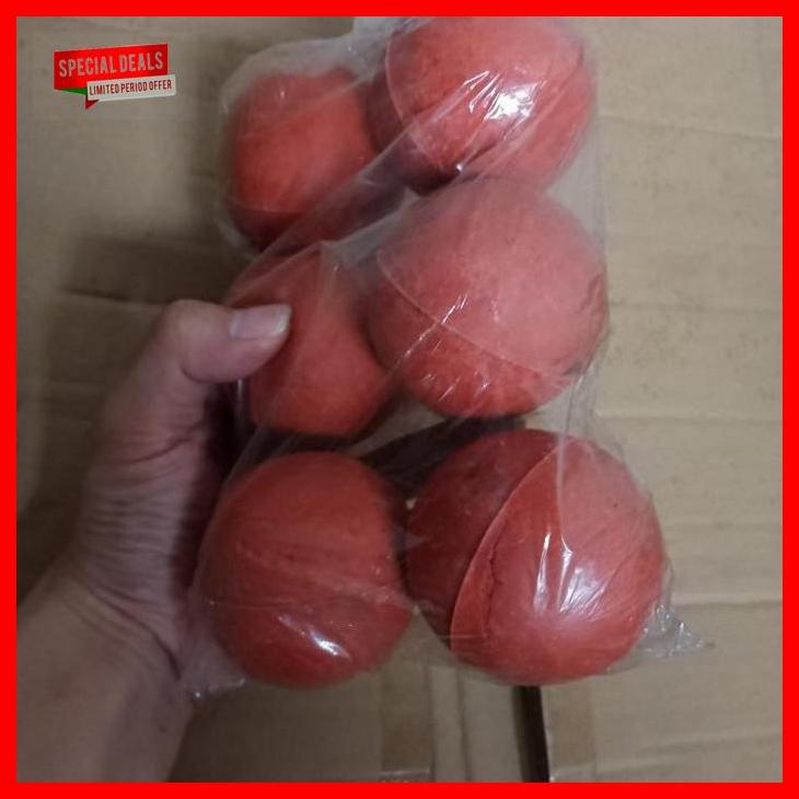 Bola Kasti Karet Merah Kualitas Bagus (Harga Per 6 pc) aeleashaadasa_