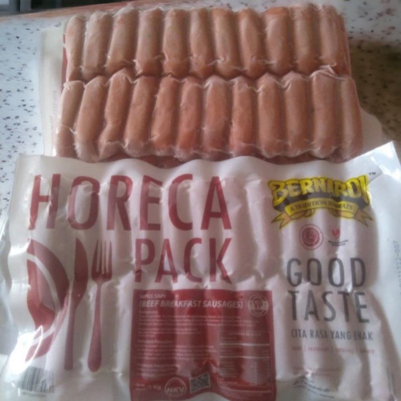 

RN_Frozen - Bernardi_Sosis_Sapi_Horeca_Vp_Berat Isi _1Kg- Pasti Enakk- Ready...