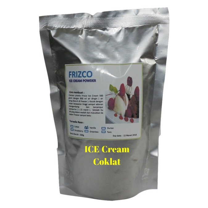 

Bubuk Es Krim Frizco Ice Cream Coklat 500grBulky Instant Powder Frisco