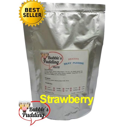 

Bubble's Strawberry Premix Silky Pudding powder,bahan puding 445gr