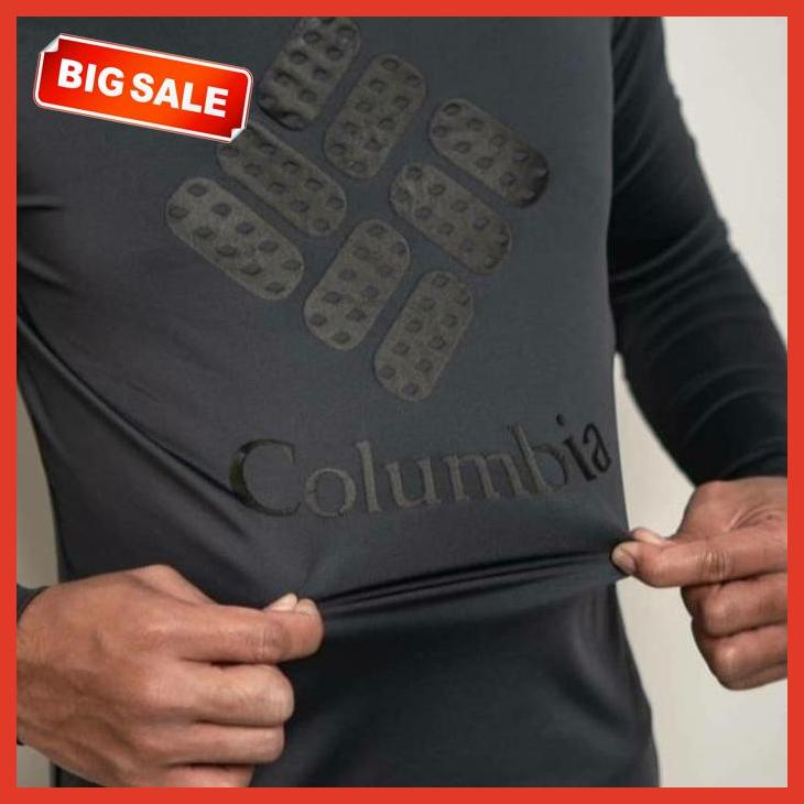 Columbia Baselayers Golf Grey Original - Baju Manset Golf Pria Branded ernawati3418_