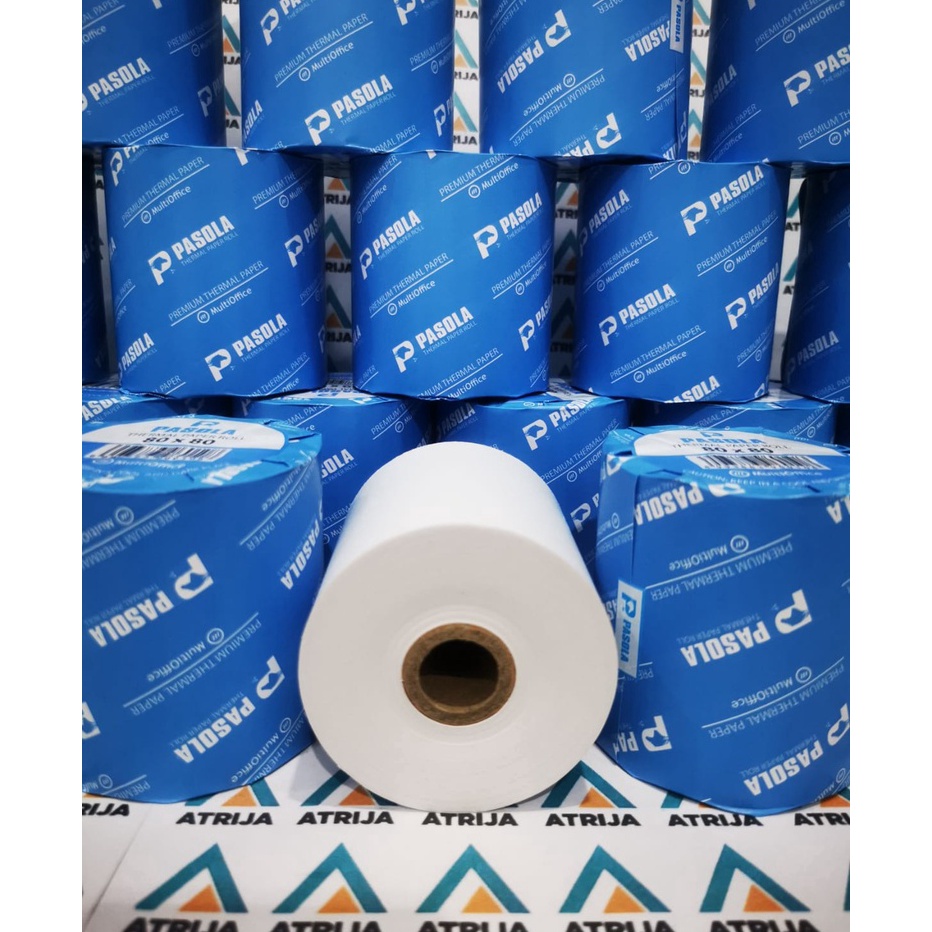

GTNG9071㊗ Kertas Thermal Struk Kasir 80 x 80 Pasola . Thermal Paper Roll 80x80 ㊒