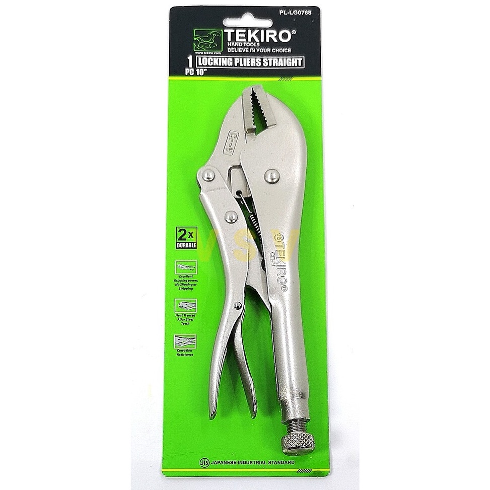 ￣ jK TEKIRO TANG BUAYA LURUS 10 INCH / tang buaya lurus 10" / vice grip ✺