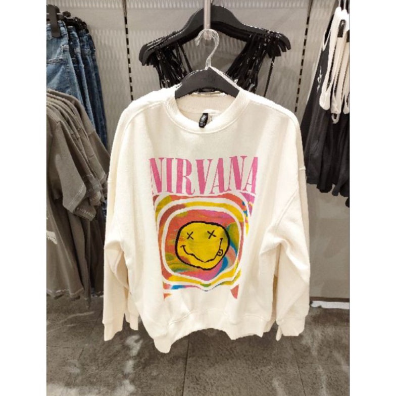 iux95 SWEATSHIRT NIRVANA / GARFIELD BLUE ,.,.,.,.,.,