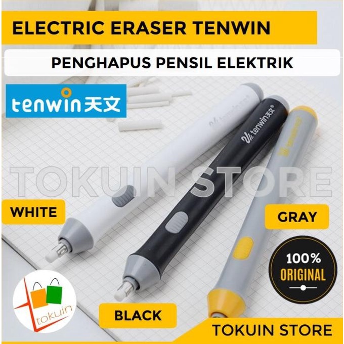 

^%^%^%^%] Penghapus Pensil Elektrik Otomatis Electric Eraser Refill Tenwin