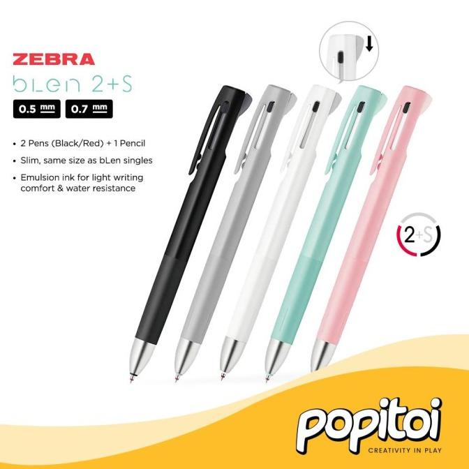 

@#@#@#] ZEBRA BLEN 2+S Ballpoint Multi Pen 0.7 0.5 mm Mechanical Pencil