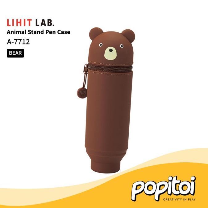 

------] Lihit Lab A-7712 Animal Punilabo Stand Pen Case Kotak Pensil Pencil