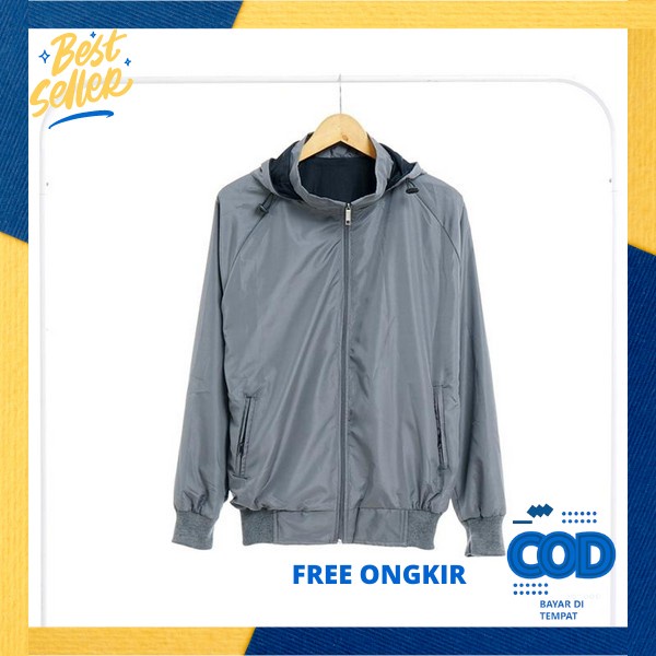 TerlarisJaket Paeasut Pria Waterprof Windbreaker Jakeet Cowok Parasot Running Sporty Jacet Pria Para
