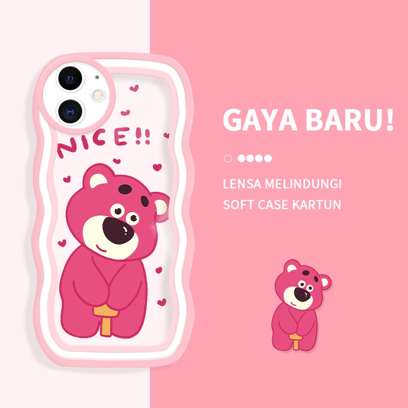 Casing Ponsel untuk iPhone 11 12 Pro MAX XR X XS MAX 12 Mini Case Kartun Lucu Beruntung Berwarna war