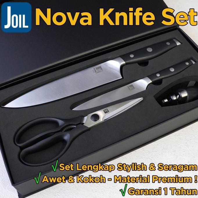 Pisau Dapur Knife Set Nova Gift Set - Chef Utility Knife - Joil
