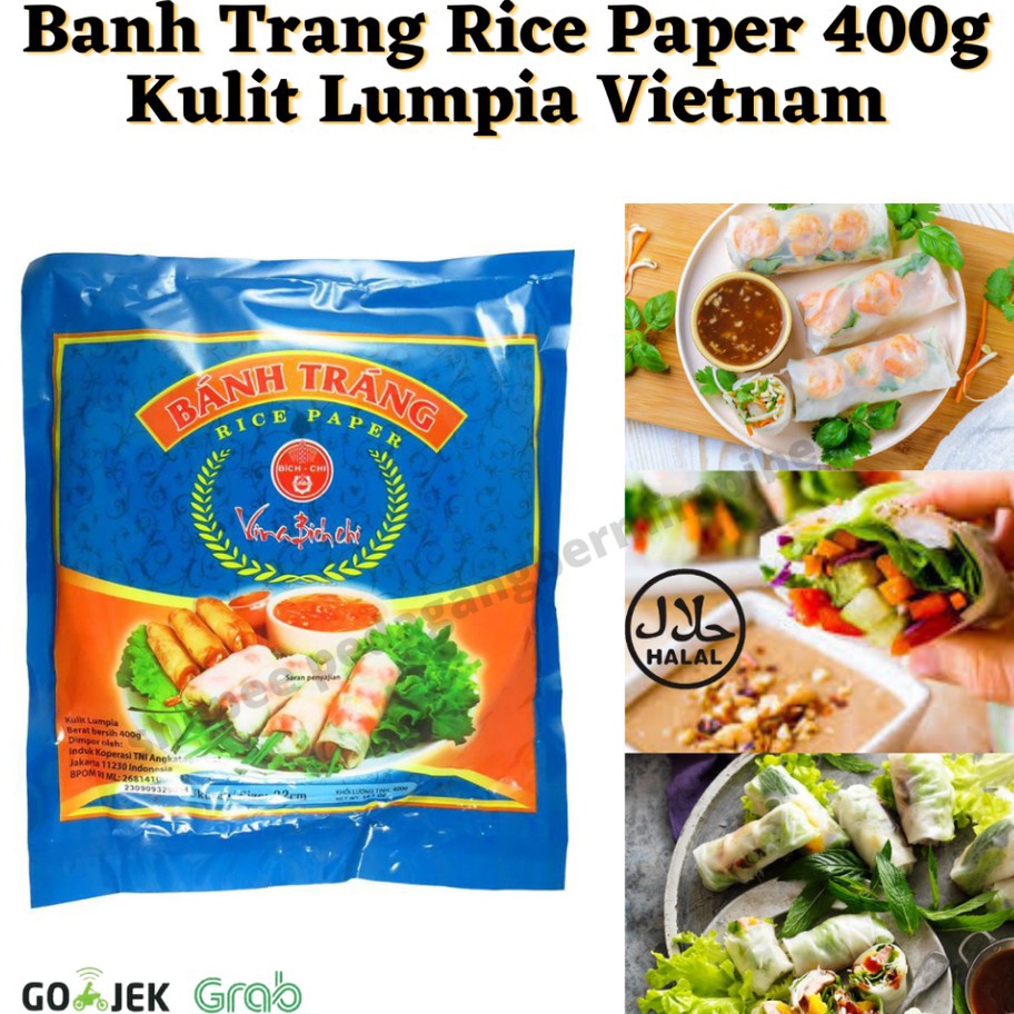 

Limited | FG2 | Banh Trang Rice Paper 400gr 22cm | Kulit Lumpia Vietnam | Rice Paper