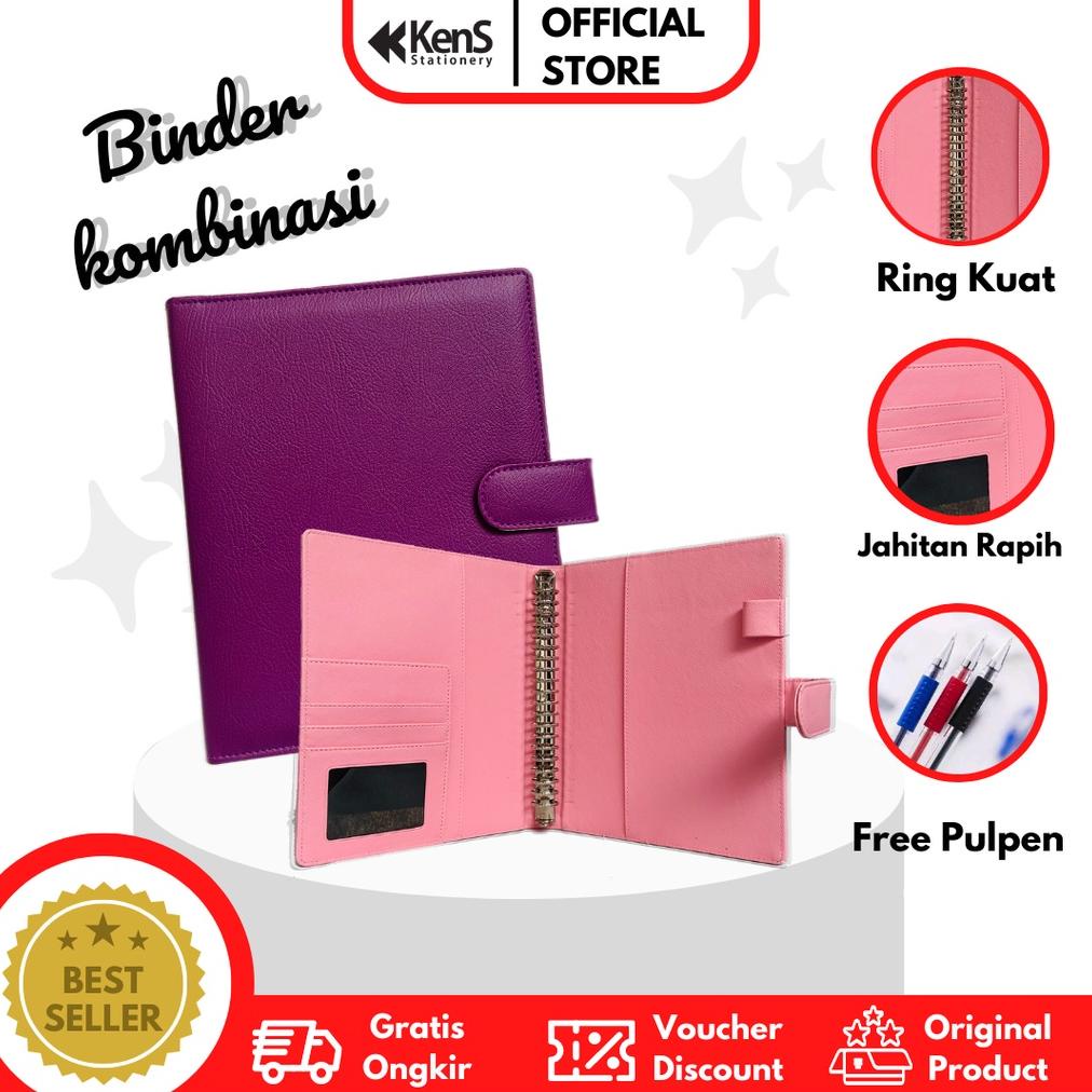 

8.8 [Discount] Binder Kombinasi A5 Ring 20 Kens 2 Warna Dalam 1Binder New !!