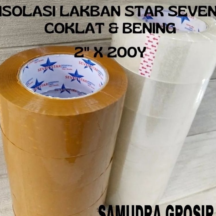 

❤[PROMO ⚡ALE!!!]❤ Lakban Jumbo MURAH Isolasi 45mm x 200 yard | Isolasi Bening Coklat Super Lengket