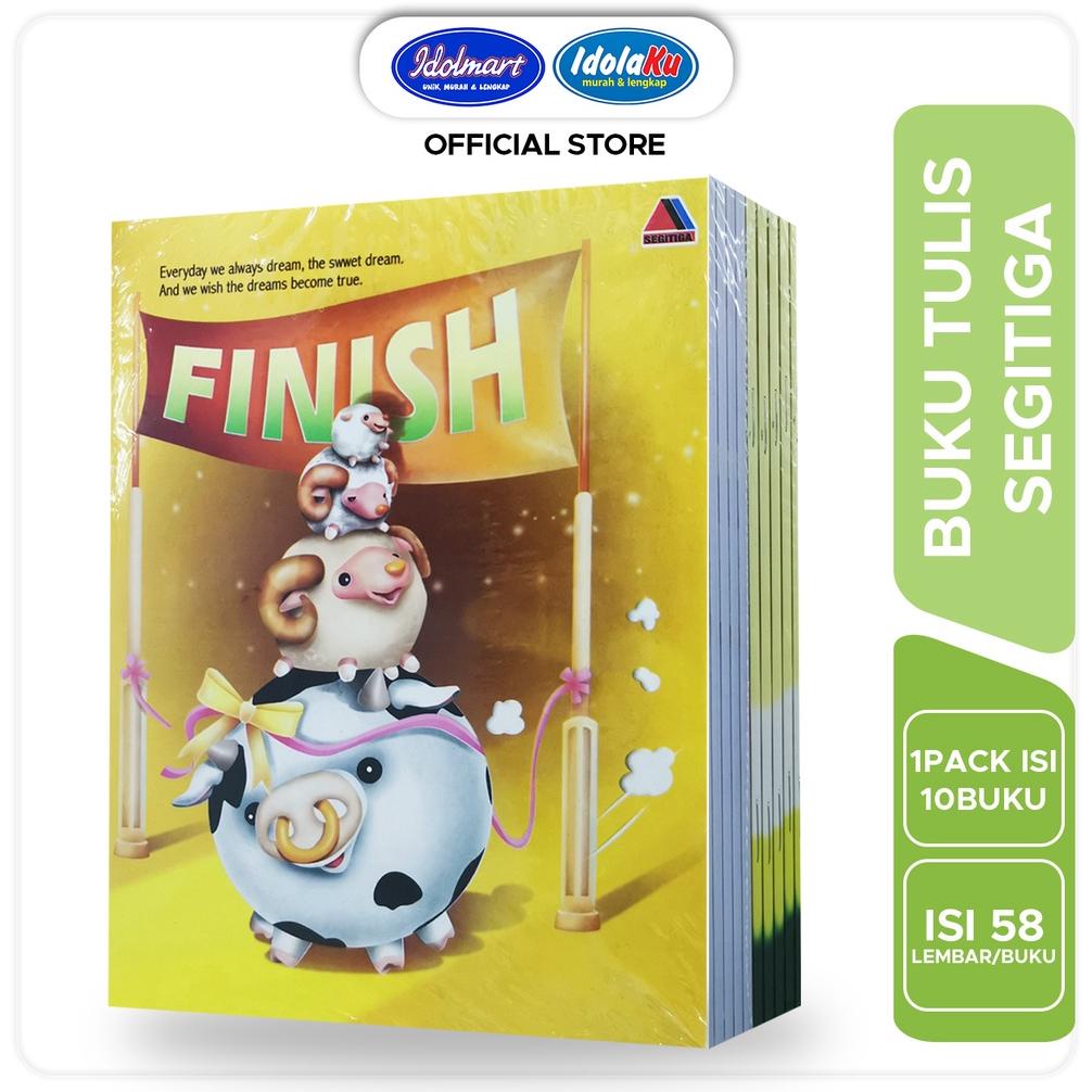 

8.8 [Discount] Idolmart Buku Tulis Kwarto Segitiga Isi 58 Lembar - 1 Pak Isi 10 Buku Untuk Sd Kuarto New !!