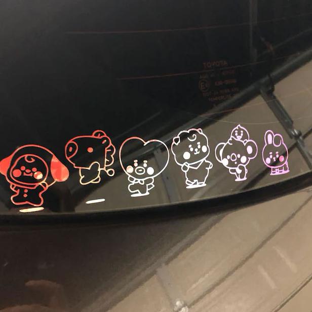 Sparepart Stiker Hologram Bts Army 8, Stiker Seri Bts21 Untuk Laptop, Kulkas, Tempat Minum, Gelas, K