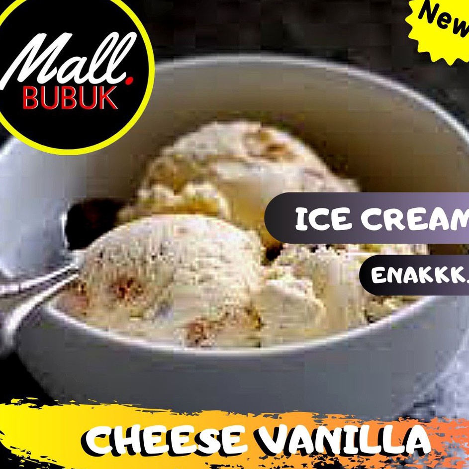 

✨11.11✨ HARD ICE CREAM rasa Cheese Vanilla 1Kg - Bubuk ICE CREAM rasa Cheese Vanilla 1Kg