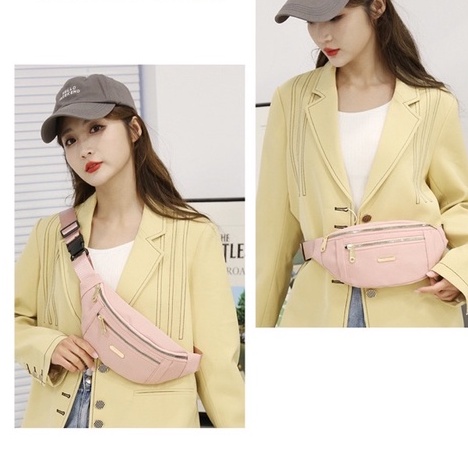 BEST SALE TAS PINGGANG WANITA IMPORT SELEMPANG DADA WAISTBAG PREMIUM ORI WATERPROOF MODEL O