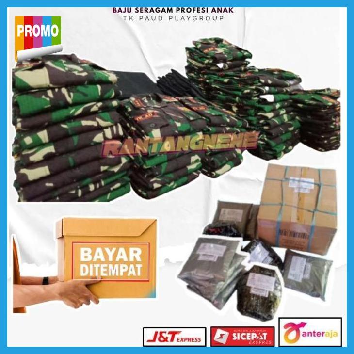 baju tentara anak laki laki dan perempuan baju profesi anak TNI-AD priyassss_