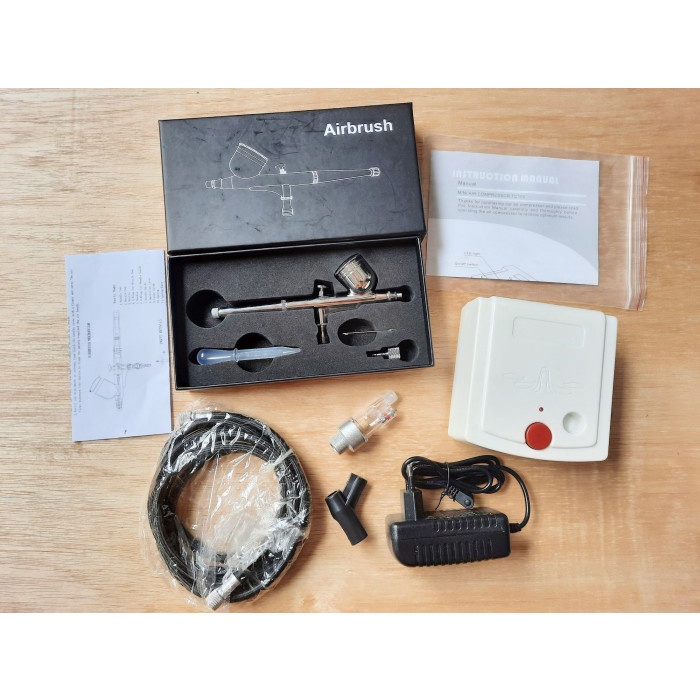KMOON TC-100K Mini Air Compressor untuk Airbrush Painting Tatto Art Spray Gun