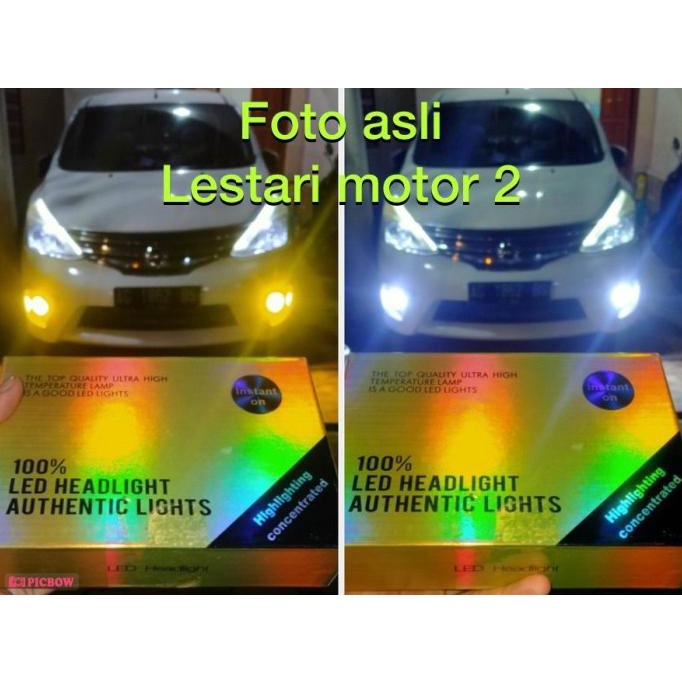Lampu Foglamp Headlamp LED H11 H16 H8 2 Warna Putih Kuning