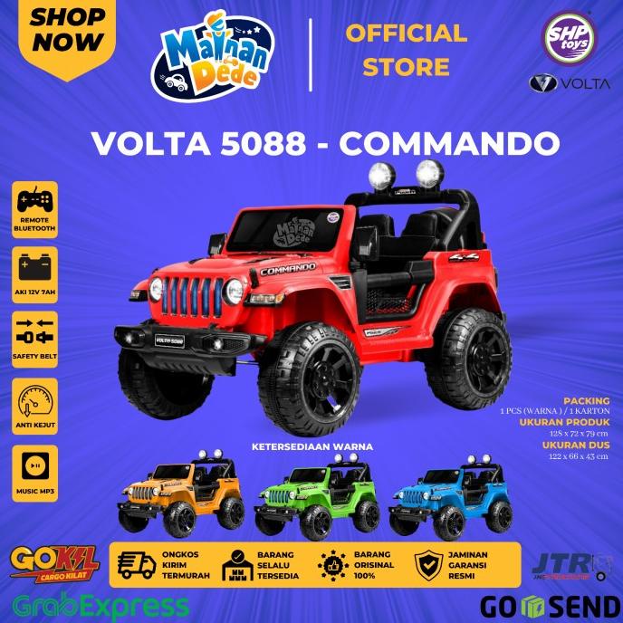 Mainan Mobil Aki Anak Jeep Commando SHP Volta 5088