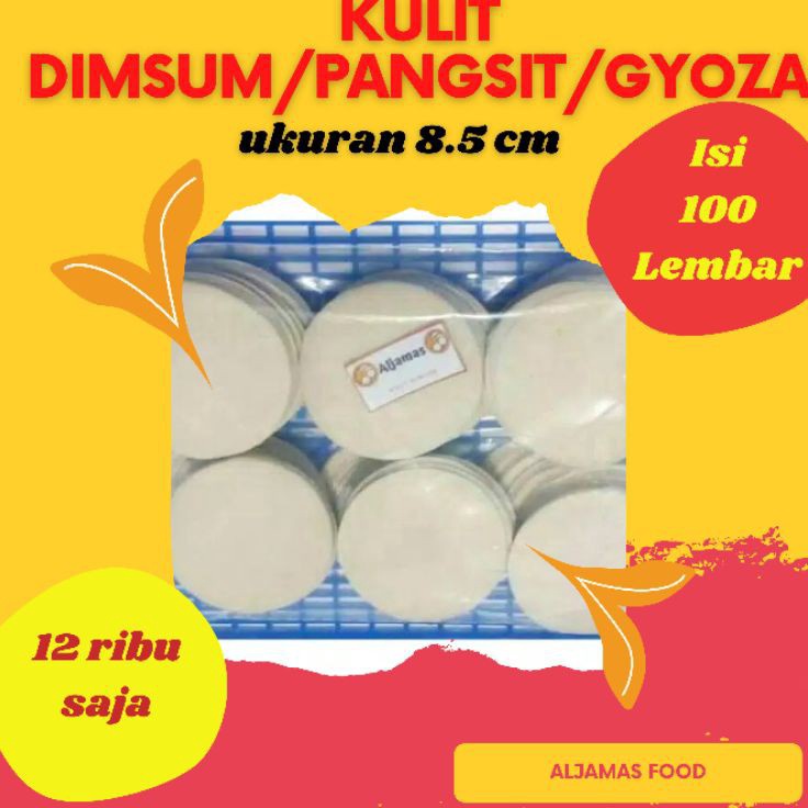 

DXLX3132㊬ Kulit Dimsum 8.5 Cm isi 100 pangsit/gyoza ㊫