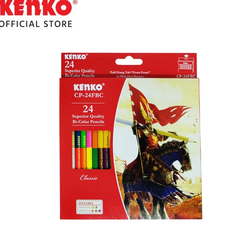 

Dijual Murah Pensil Warna KENKO Bicolor 48 warna / Coloring Pencil