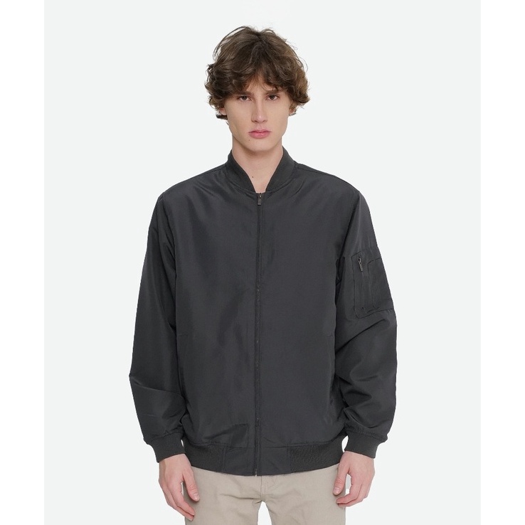 LANGSUNG KIRIM. Erigo Bomber Kiev Dark Grey Unisex