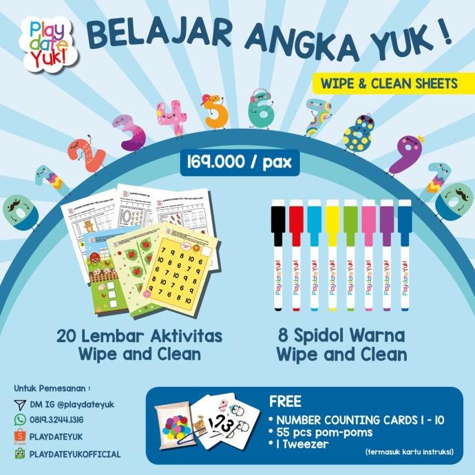 

Sale Belajar Angka Yuk ! - Wipe And Clean Sheets Termurah