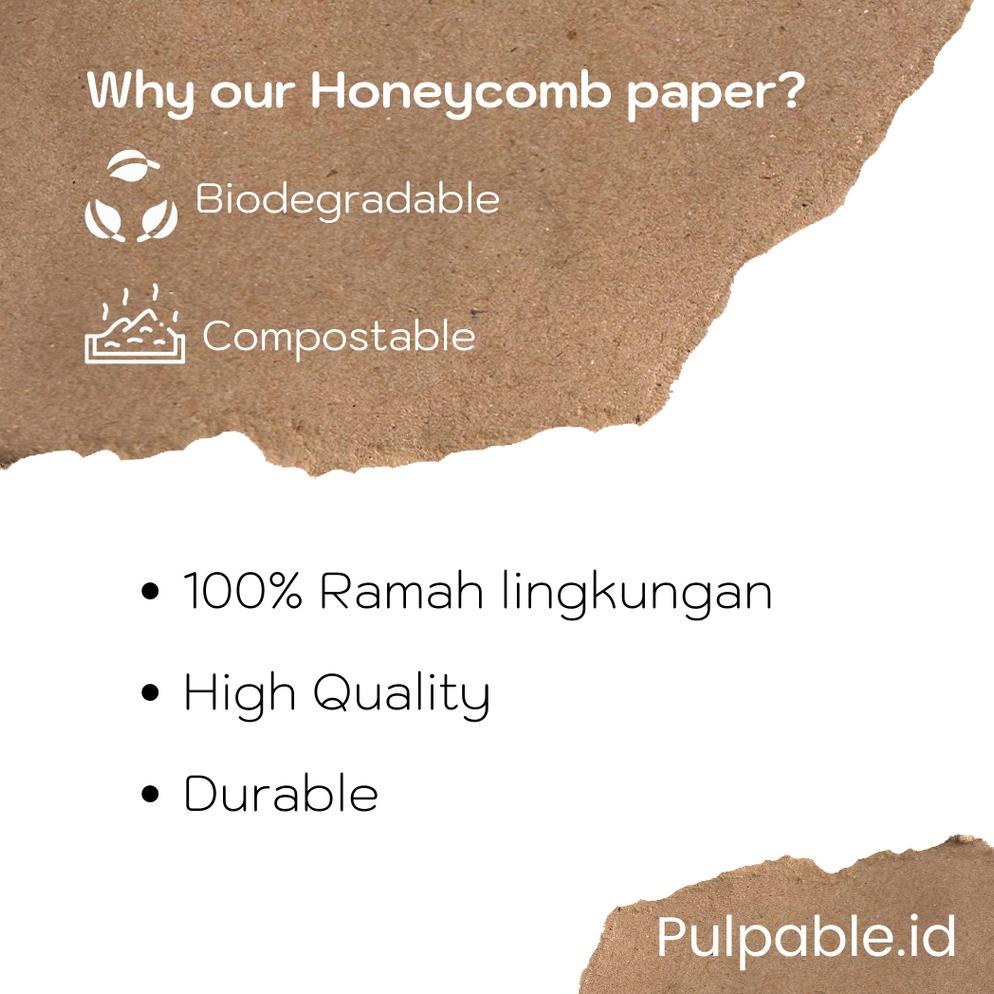 

Termurah Pulpable - 30Cm X 50M Eco Friendly Bubble Wrap / Honeycomb Paper Wrap