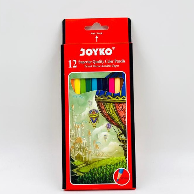 

Terlaris E06LJ Pensil Gambar Warna Color Pencil Joyko 12 Warna Color Panjang CP-100 CP 100 J71 Serba Murah