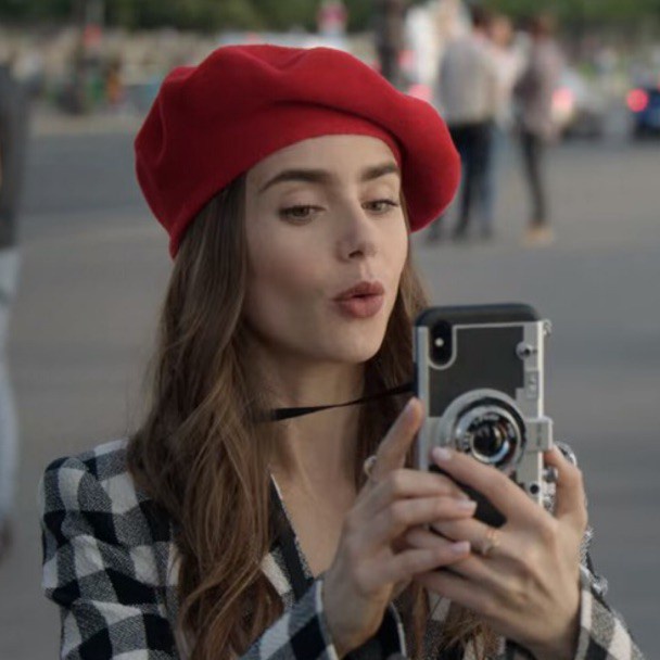 Terbaru.. [READY] Emily in Paris Case Casing 3D Retro Camera Iphone 7-13 Pro Max