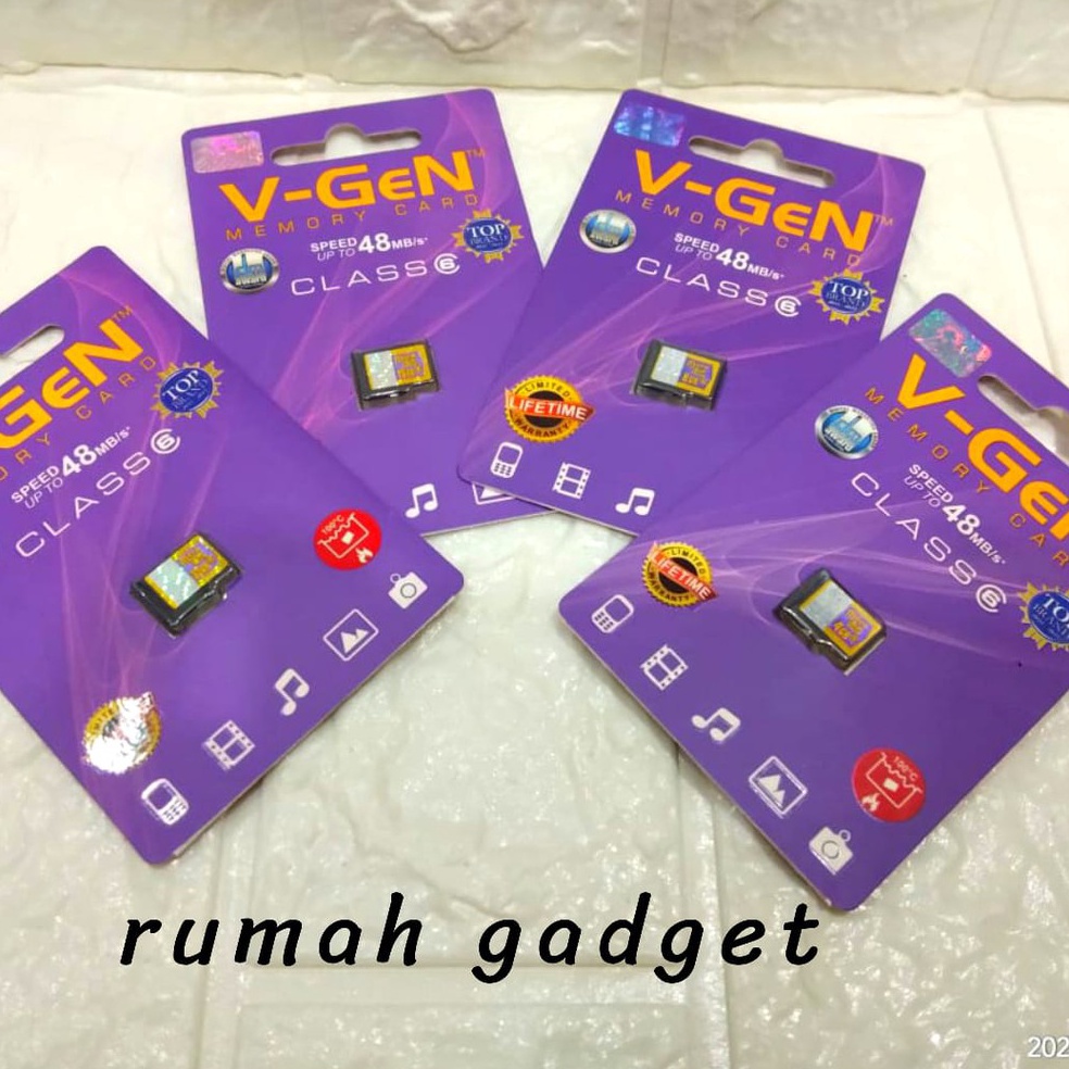 Stok Terbatas!.. MEMORY MEMORI VGEN CLASS 6 48MBPS 4GB VGEN 8GB VGEN 16GB VGEN 32GB