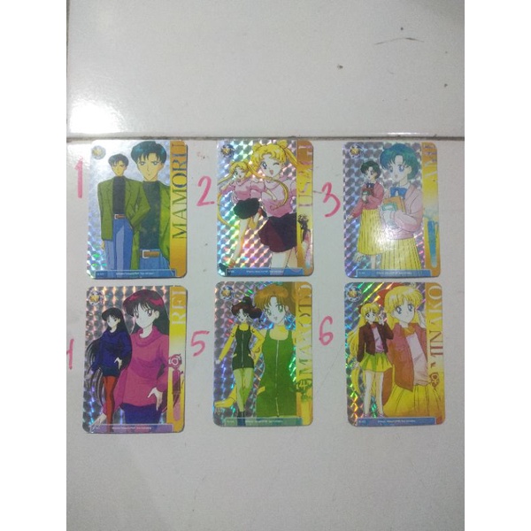 

kartu stiker sailormoon hologram