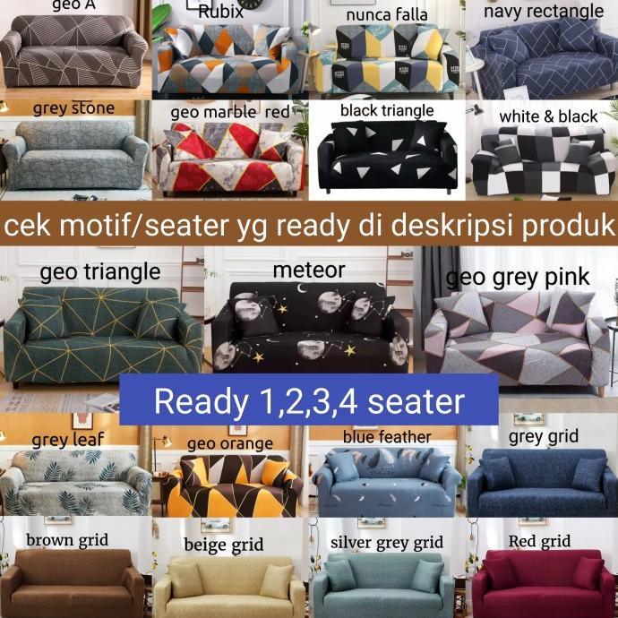 Cover Sofa 2 Seater Import Sarung Sofa Seater Stretch Kain Sofa Seater