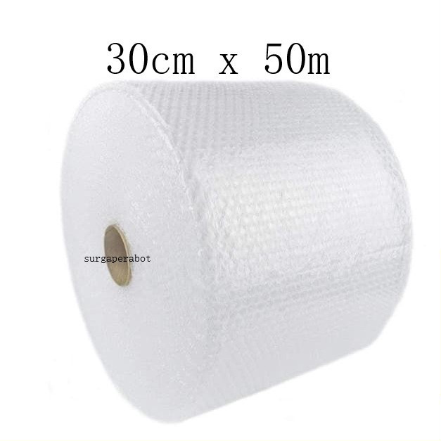 

➬Terbaru✾☊ KCWCM Bubblewrap 30cm x 50m bening bubble wrap roll murah plastik eceran bandung H39 ➠Sale