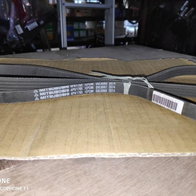 Gratis Ongkir MITSUBOSHI Fan belt 4PK1705 EPDM tali kipas fanbelt 4PK 1705 SIRION Termurah (ro00hs)