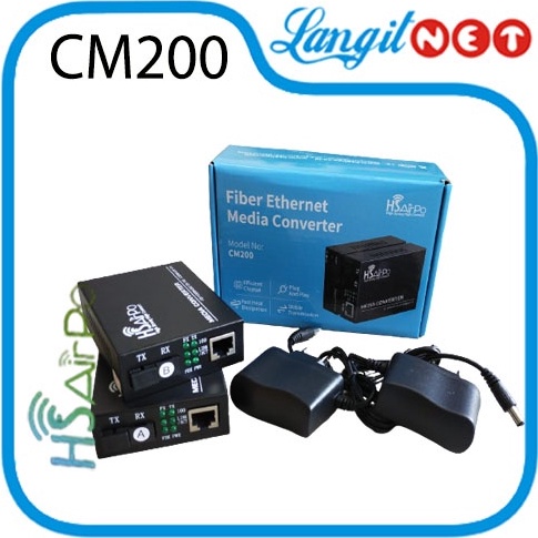 Sale Terbatas.. HS AIRPO CM200 20KM  MEDIA CONVERTER
