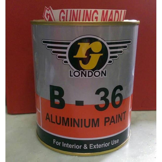 CAT SILVER ALUMINIUM / CAT BESI MINYAK RJ ALUMUNIUM 800 ML