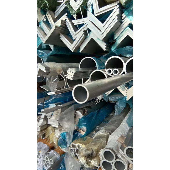 pipa alumunium od 25.4mm (1 inch) tebal 3mm x panjang 25cm