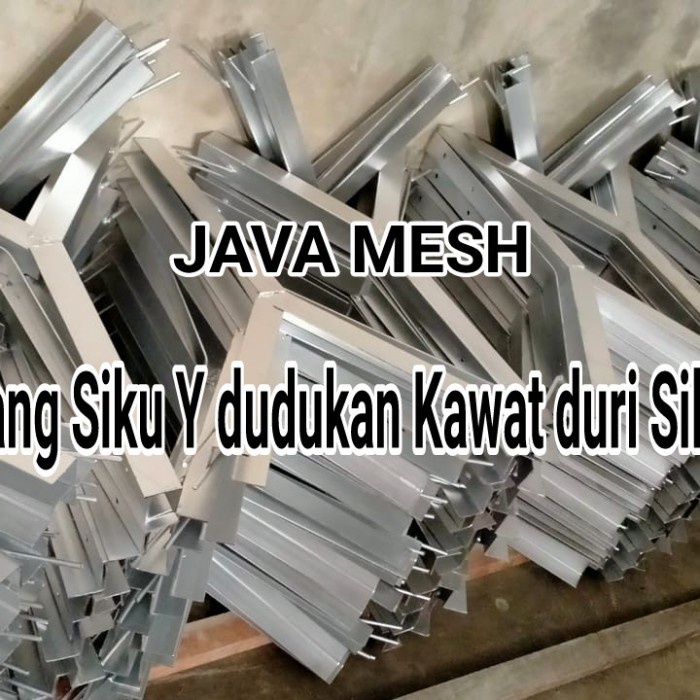 Tiang Siku Besi Y Dudukan Kawat Silet