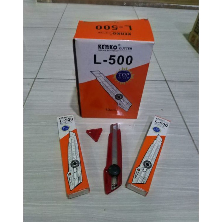 

[CODE BARANG 508EYW] Cutter L-500 Kenko | Cutter bagus Fast On