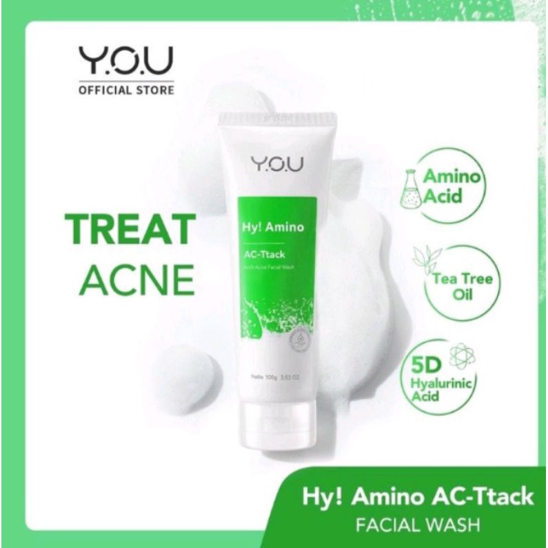 You treat acne facial wash
