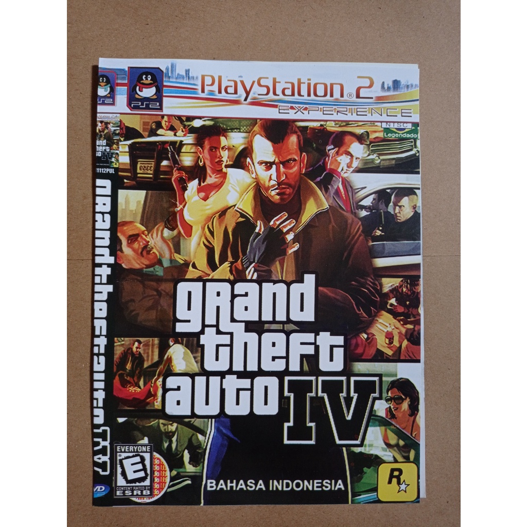 Kaset Game PS 2 - GTA IV ISI GTA SA Bahasa Indo Kaset Game PS2 + Cover Murah